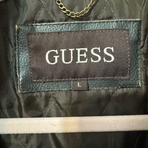 Guess faux leather Bomber jacket - Large - Picture 10 of 13